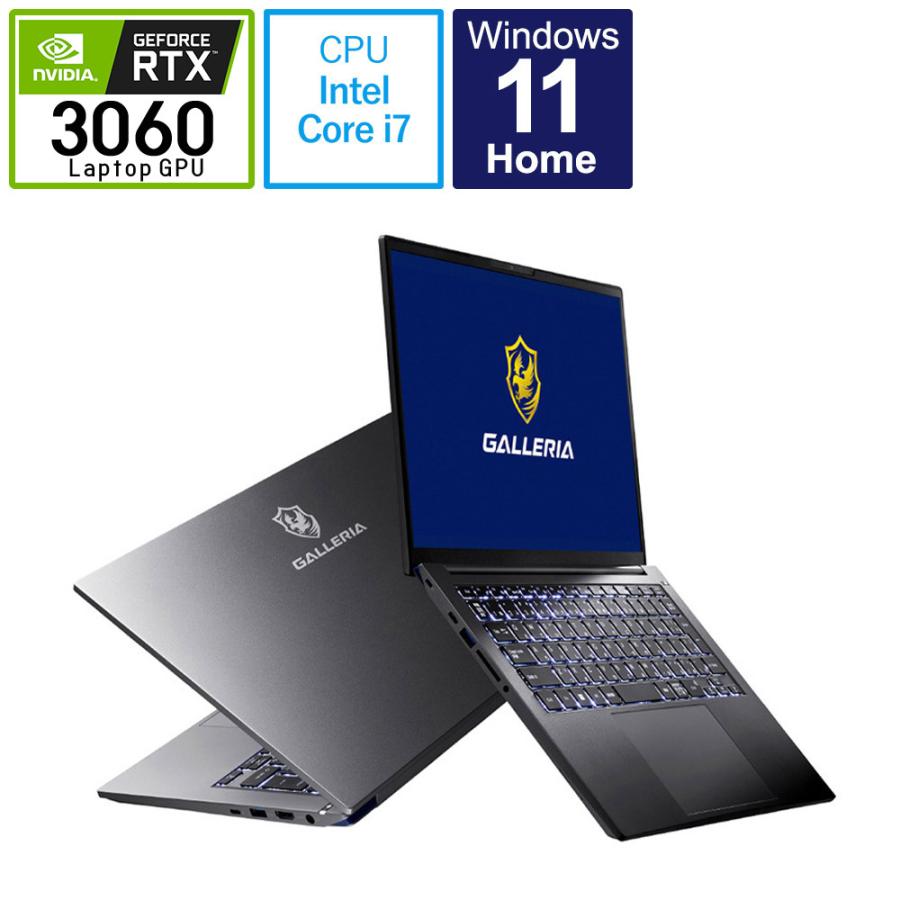 XL7C-R36HR24 ゲーミングノートパソコン GALLERIA  ［16.0型 /Windows11 Home /intel Core i7 /メモリ：16GB /SSD：512GB /日本語版キーボード /2022年12月モ… |  | 01