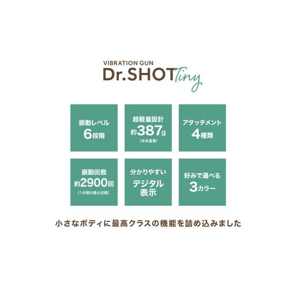 SOMAFACTORY バイブレーションガン リオレス　ドクターショットタイニー  RIORES  Dr.SHOT Tiny(シャンパンゴールド)DRS-TINY-GD |  | 01