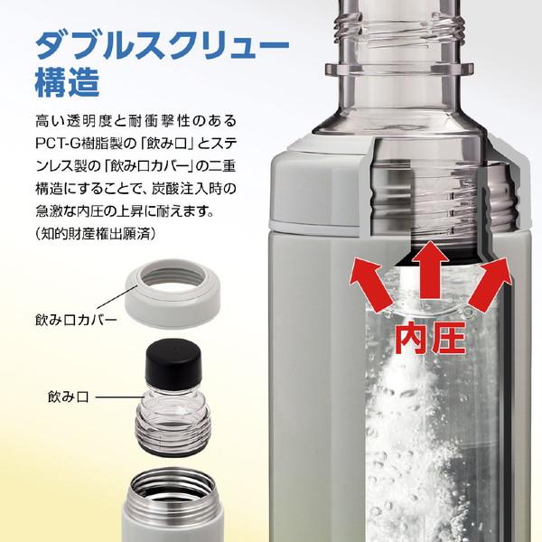ATLUS(アトラス) ソーダキーパー 炭酸飲料対応ステンレスボトル（600ml） SHUWAT ミストブルー ASOK-700MB |  | 10