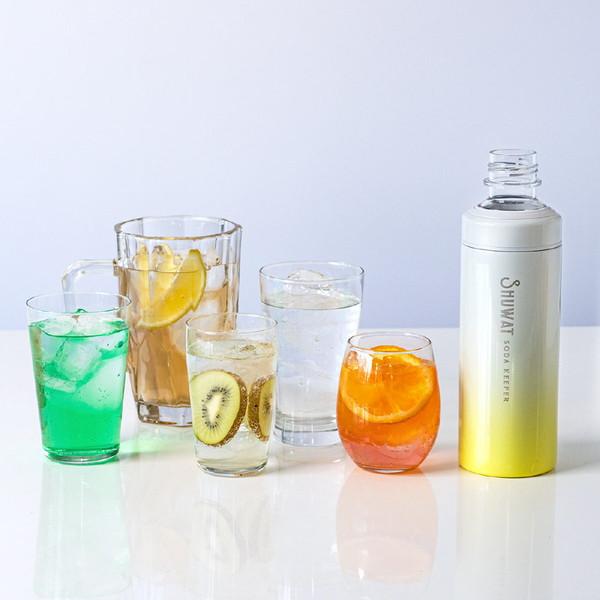 ATLUS(アトラス) ソーダキーパー 炭酸飲料対応ステンレスボトル（600ml） SHUWAT グレー×イエロー ASOK-700GY |  | 01