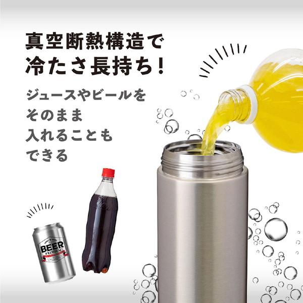 ATLUS(アトラス) ソーダキーパー 炭酸飲料対応ステンレスボトル（600ml） SHUWAT シルバー ASOK-700SV |  | 05