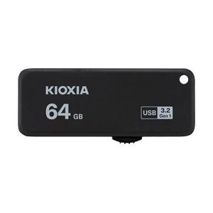 KIOXIA USBメモリ TransMemory U365 ブラック KUS-3A064GK ［64GB /USB TypeA /USB3.2 /スライド式］ | 
