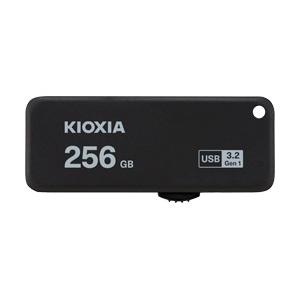 KIOXIA USBメモリ TransMemory U365 ブラック KUS-3A256GK ［256GB /USB TypeA /USB3.2 /スライド式］ 【864】 | 