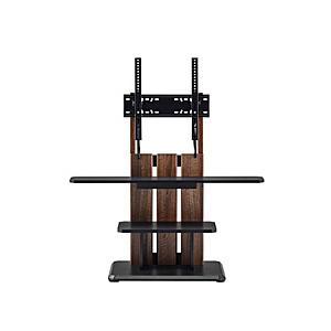 朝日木材 〜55V型フロアスタンド WS-C590-DB ダークブラウン  ダークブラウン木目＆黒木目 WS-C590-DB | 