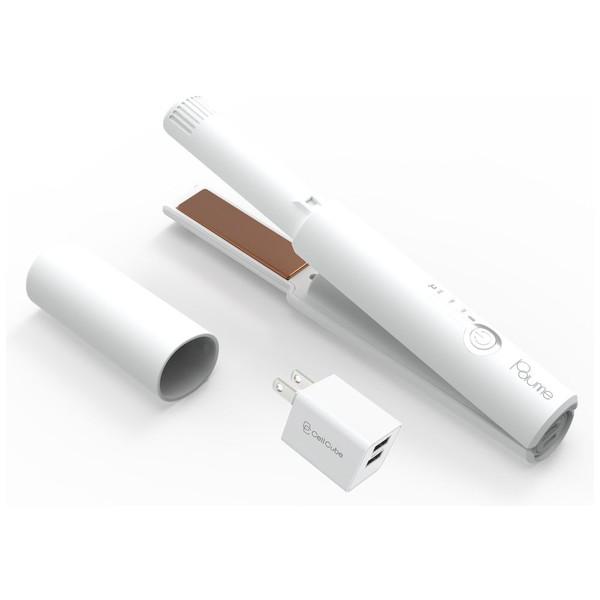 ファンマックスジャパン マイナスイオンストレートヘアアイロン mirei（ミレイ） Paume（ポーム） ホワイト PMHI01-WH ［充電式（コードレス）］ | 