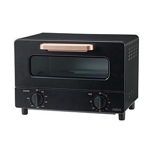 AQUA 瞬速黒鉛ヒーター搭載 2枚焼きトースター  ブラック AQT-CG12T(K) | AQUA