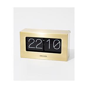 KARLSSON カールソン 置き/掛け時計 パタパタ時計 フリップクロック Boxed Flip  ゴールド KA5620GD | 