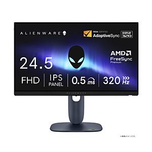 DELL(デル) AW2525HM-R ゲーミングモニター Alienware 25 ブラック ［24.5型 /フルHD(1920×1080) /ワイド /320Hz］ | DELL