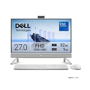 DELL(デル) AD79-FNC デスクトップパソコン  パールホワイト ［27型 /Windows11 Home /intel Core 7 /メモリ：32GB /SSD：1TB /2025年夏モデル］ | DELL