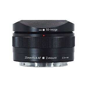 SG-image SG-image AF 25mm F1.8 ニコンZマウント APS-C ブラック    ［ニコンZ /単焦点レンズ］ [代引不可] | 