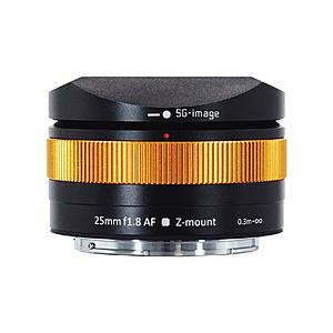 SG-image SG-image AF 25mm F1.8 ニコンZマウント APS-C オレンジ    ［ニコンZ /単焦点レンズ］ [代引不可] | 