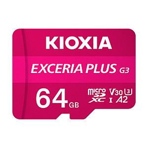 KIOXIA EXCERIA　PLUS　G3　microSDXCカード EXCERIA（エクセリア）  KMUH-C064G ［Class10 /64GB］ | 