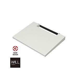 ナカムラ 壁寄せテレビスタンド V4専用棚板 WALL ウォール サテンホワイト | 