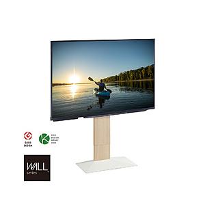ナカムラ 32〜80V型 テレビスタンド WALL V3 ロータイプ ホワイトオーク WLTVB5232 | 