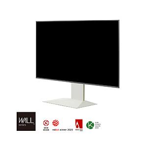 ナカムラ 50〜100V型対応 テレビスタンド WALL V4 フロアタイプ サテンホワイト WLTVJ5111 【お届け日時指定不可】 | 