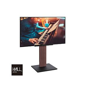 ナカムラ 32〜80V型対応 テレビスタンド WALL V5 ロータイプ ウォールナット WLTVK5238 【864】 | 