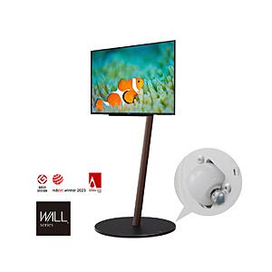 ナカムラ 24〜55V型対応 テレビスタンド WALL A2 ロータイプ ウォールナット WLTVL4238 | 