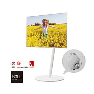 ナカムラ 45〜80V型対応 テレビスタンド WALL A2 ラージタイプ サテンホワイト WLTVL6111 | 