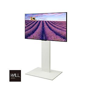 ナカムラ 32V〜60V型対応 キャスター付きテレビスタンド WALL V2 ハイタイプ サテンホワイト WLTVN6111 | 