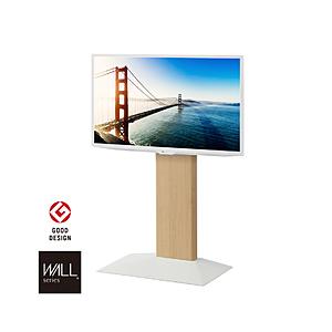 ナカムラ 24〜55V型対応 壁寄せテレビスタンド WALL V3COMPACT ホワイトオーク WLTVR5232 【864】 | 