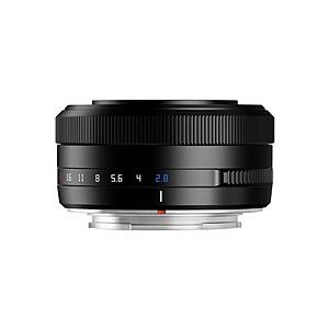 銘鏡光学 銘匠光学 TTArtisan AF 27mm f/2.8 富士フイルムXマウント TTArtisan  AF27mmf/2.8X(B) [代引不可] | 