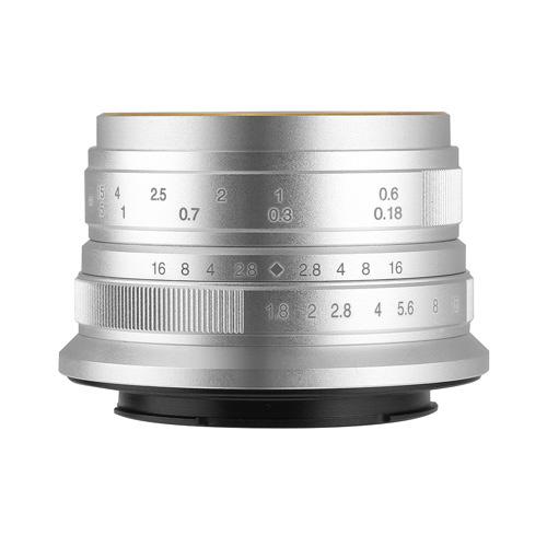【動作良好】7artisans 25mm Xマウント 七工匠 7artisans 25mm F1.8 25FXS シルバー [FUJIFILM Xマウント