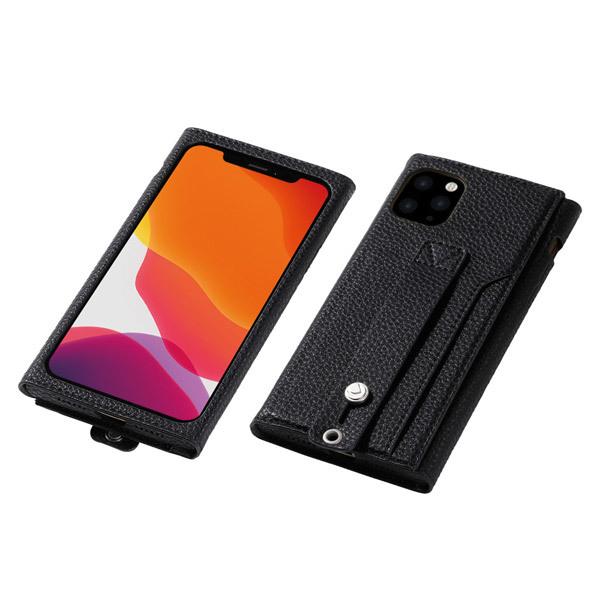 DEFF iPhone 11 Pro Max 6.5インチ 用 高級PUレザーケース＜Clings＞ ブラック DCS-IPC19LPUBK 【852】 |  | 01