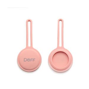DEFF AirTag用シリコーン製ストラップ 「STRAP for AirTag」（1個入）  ピーチピンク DCS-ATSS21PK 【864】 | 