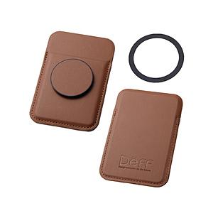 DEFF マグネット着脱式カードスタンドホルダー MagPocket ブラウン DCS-MAGPOKBR | 