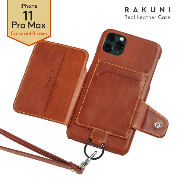 トーモ RAKUNI Leather Case for iPhone 11 Pro Max rak-19ipl-car キャラメルブラウン |  | 02