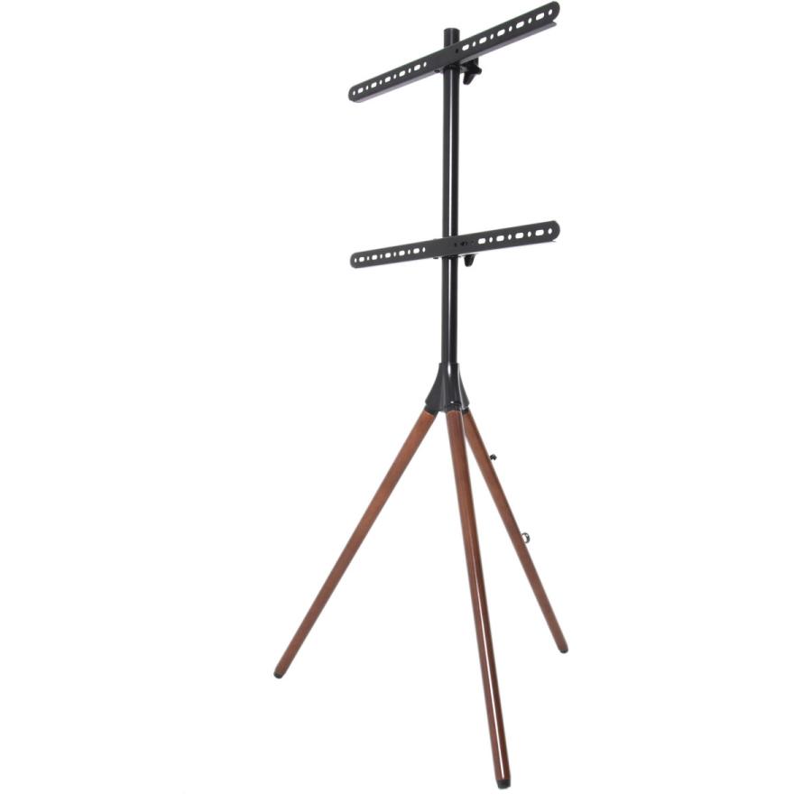 JAPANNEXT モニタースタンド [1画面 /32〜65インチ] トライレッグ 三脚式   JN-3265-TRIWOOD 【864】 |  | 01