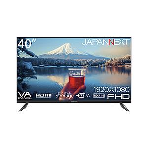 JAPANNEXT PCモニター VA/2年保証  JN-V40TFHD-U ［40型 /フルHD(1920×1080) /ワイド /165Hz］ | 
