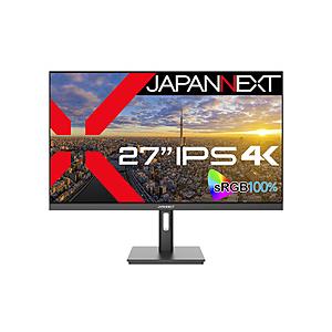 JAPANNEXT PCモニター  ブラック JN-IPS2709UHDR ［27型 /4K(3840×2160） /ワイド /60Hz］ | 