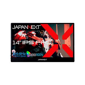 JAPANNEXT JN-MD-14i144F USB-C接続 モバイルモニター   ［14.0型 /フルHD(1920×1080) /ワイド /144Hz］ | 