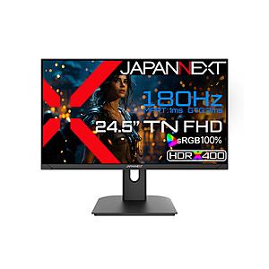 JAPANNEXT JN-245GT180FHDR ゲーミングモニター   ［24.5型 /フルHD(1920×1080) /ワイド /180Hz］ | 