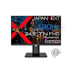 JAPANNEXT JN-245GT180FHDR-HSP ゲーミングモニター   ［24.5型 /フルHD(1920×1080) /ワイド /180Hz］ 【864】 | 