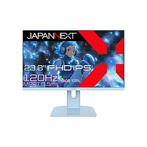 JAPANNEXT JN-IPS238G120F-BB ゲーミングモニター (120Hz) ベイビーブルー ［23.8型 /フルHD(1920×1080) /ワイド］ | 