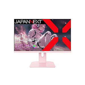 JAPANNEXT JN-IPS238G120F-PK ゲーミングモニター (120Hz) ピンク ［23.8型 /フルHD(1920×1080) /ワイド］ 【sof001】 [振込不可][代引不可] | 