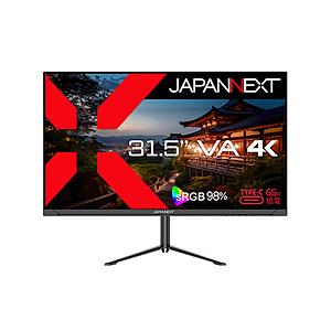JAPANNEXT USB-C接続 PCモニター   JN-V315U-HSPC6 ［31.5型 /4K(3840×2160） /ワイド］ | 