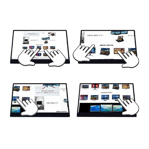 JAPANNEXT 15.6型 タッチ対応モバイルモニター USB おまけ付 JAPANNEXT 15.6インチ タッチパネル搭載 フルHD(1920x1080