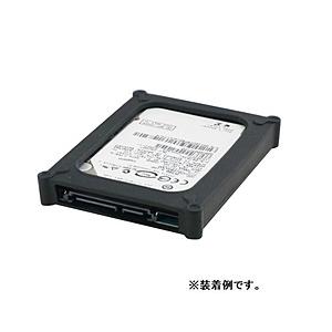 アオテック AOK-25SICA-BK 〔収納ケース〕2.5インチ対応 SATA/IDE両対応 HDDシリコンカバー  ブラック ［2.5インチ対応 /SATA＋IDE /1台］ | 