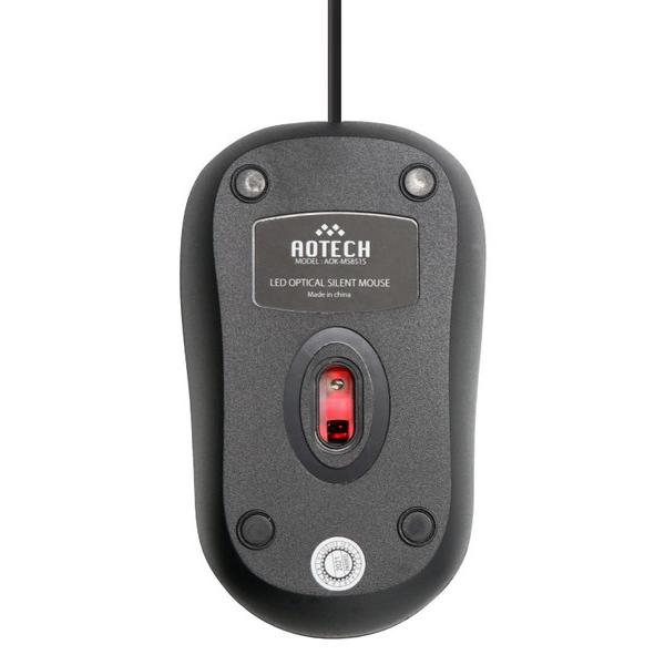 アオテック 静音マウス AOK-MOUSEシリーズ2 [光学式 /有線 /USB] アオテック レッド/ブラック AOK-MS851S-RBK ［光学式 /有線 /3ボタン /USB］ |  | 02