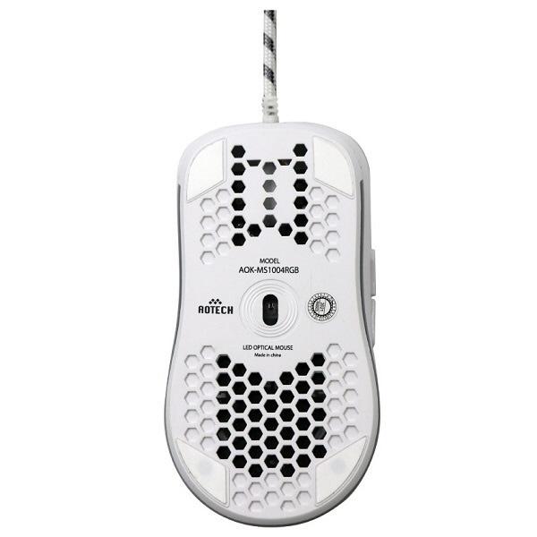 アオテック ゲーミングマウス RGB ホワイト AOK-MS1004RGB-WH ［光学式 /有線 /7ボタン /USB］ |  | 04