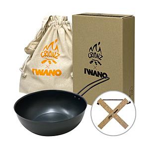 IWANO CRIONZ×IWANOコラボレーション 人中華鍋SF エコバッグ付き  ブラック AWKSP-1 | 