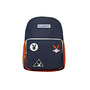 イーカム PLAYBOY ワッペン デイパック PL-MBBK18 ネイビー | ブランド登録なし