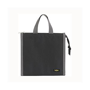 トーン tone 立つ保冷保温ランチバッグ ワイド  ブラック TLB-03 | 