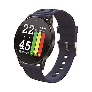 アリアス スマートウォッチ ラウンド型 ommix（オムミックス） ブルー WW19042S-BU | 