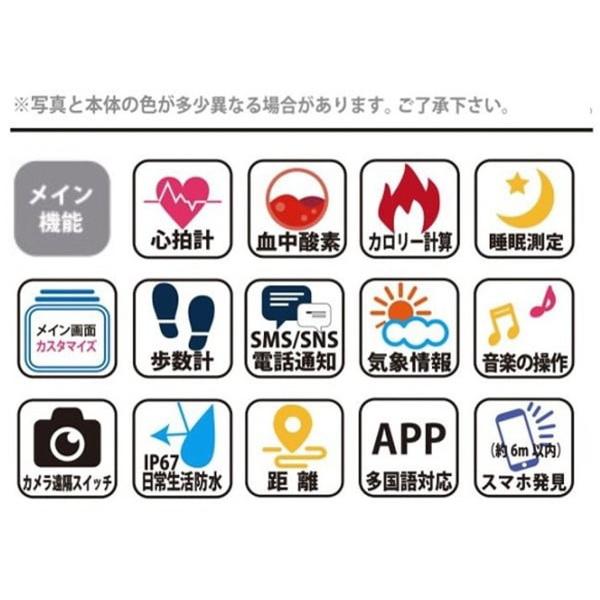 アリアス スマートウォッチ HSシリーズ スクエア Fタイプ  ブルー WW22007BU |  | 05