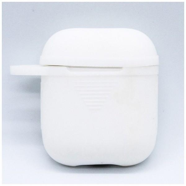 GOPPA AirPods(エアーポッズ)用シリコーンジャケット ストラップホール付き ホワイト GP-APSC1/W 【864】 [振込不可] |  | 01