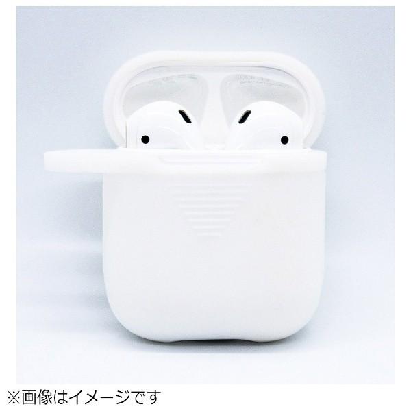 GOPPA AirPods(エアーポッズ)用シリコーンジャケット ストラップホール付き ホワイト GP-APSC1/W 【864】 [振込不可] |  | 02